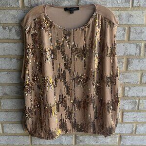 Andrew Marc NY Velvet Sequin Sleeveless Cover Up Women's Size OS.